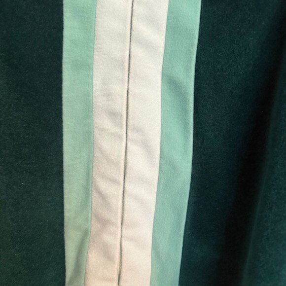 70's Vintage Vanity Fair Robe | Women’s 18 | Green Velour Zip Front L:/XL - Picture 6 of 14